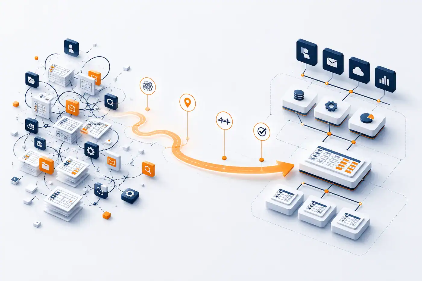 Illustration : transformation du système d'information